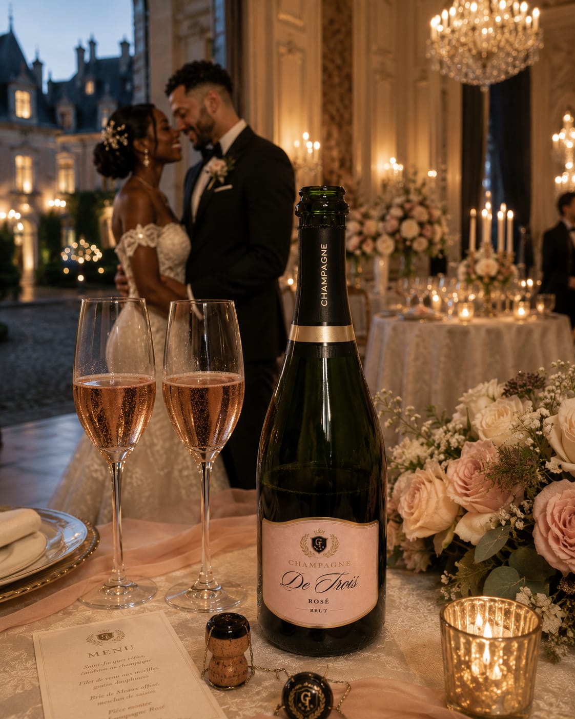 Champagne De Trois Rosé Brut